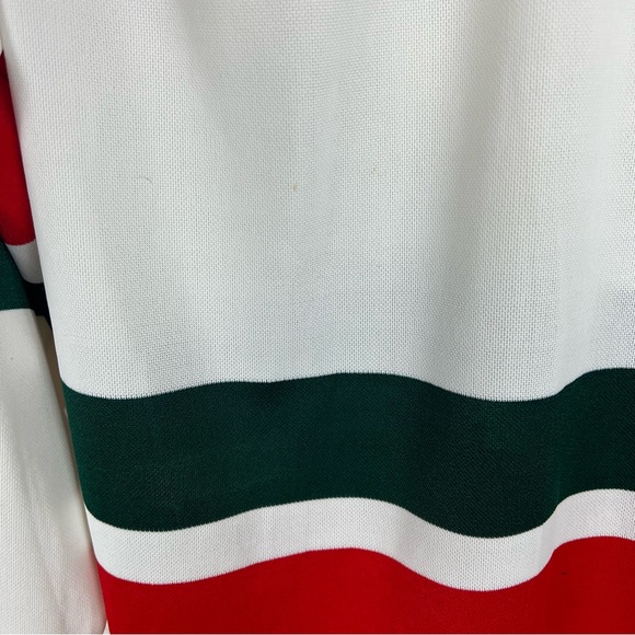 Vintage RARE 1980s New Jersey Devils NHL CCM Maska Jersey Medium - Picture 6 of 6